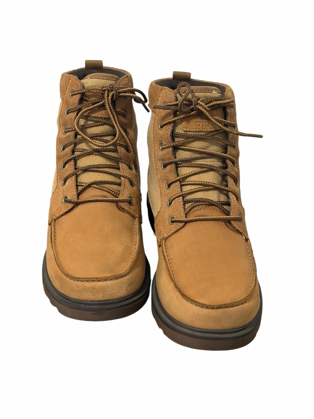 Sorel Men’s Carson Moc Canvas Leather Suede Waterproof Casual Boots - Size 11